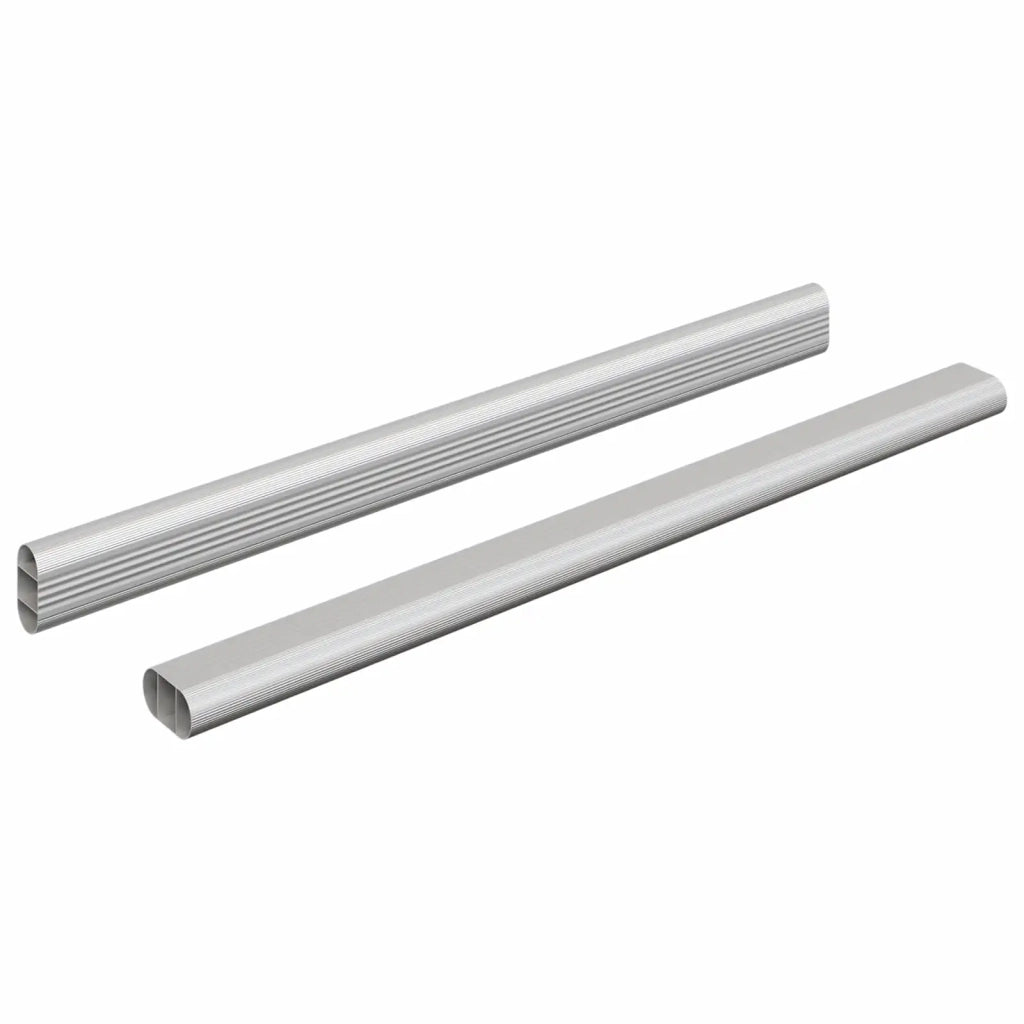 Asta per armadio 2 pcs Argento 372 x 15 x 29 mm 864883