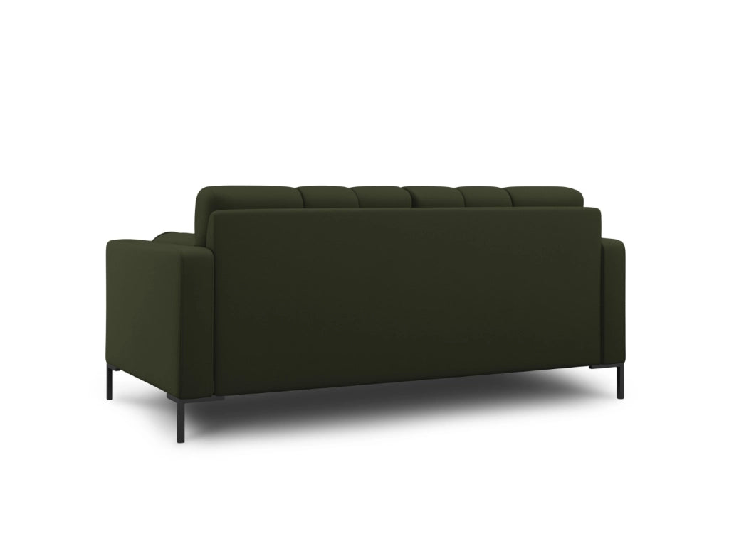 Cosmopolitan Design - Divano "Bali" 2 posti in tessuto strutturato verde 