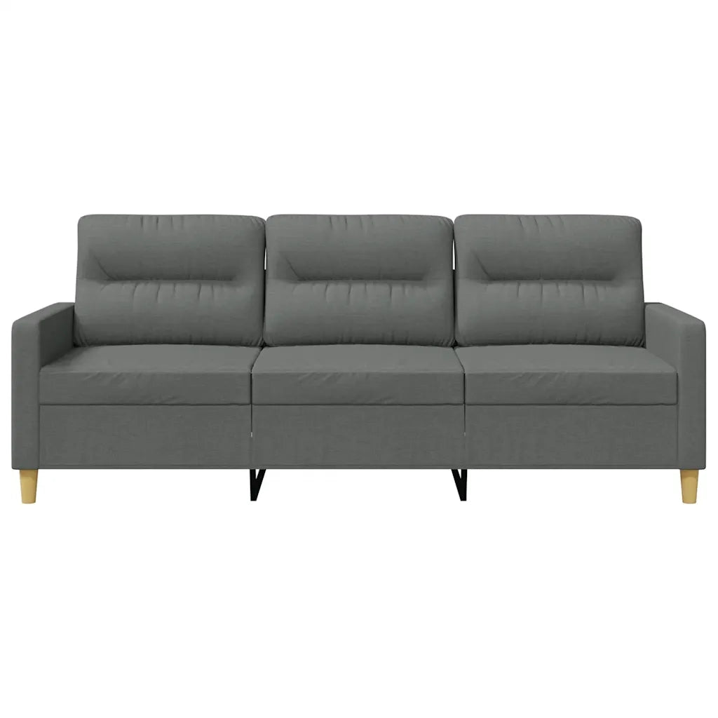 Divano a 3 Posti Grigio Chiaro 180 cm in Tessuto 359244