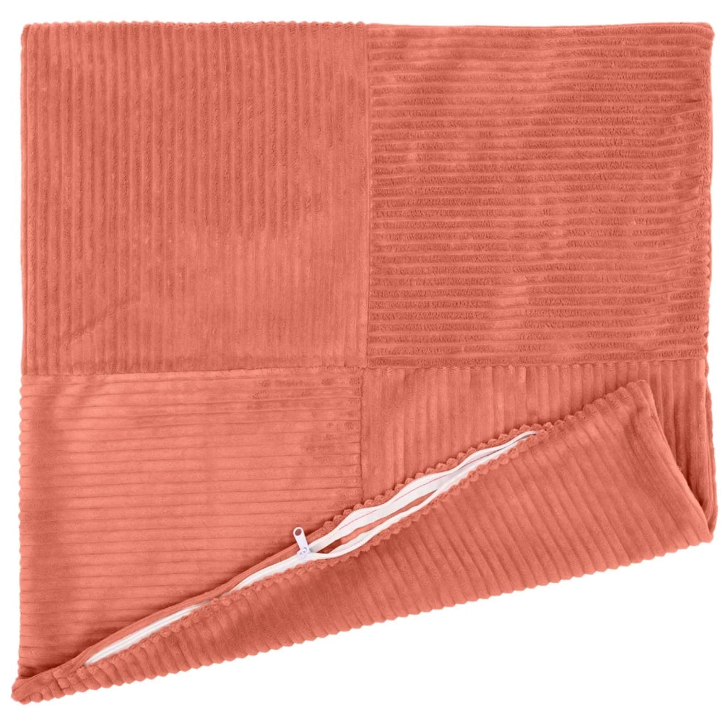 Federa 2 pcs ALMELO Rosso Arancio 65 x 65 cm corduroy 915501