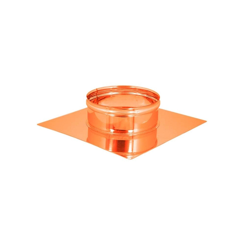 Base forata rame da 30x30cm a innesto f tondo variabile, diametro 250mm