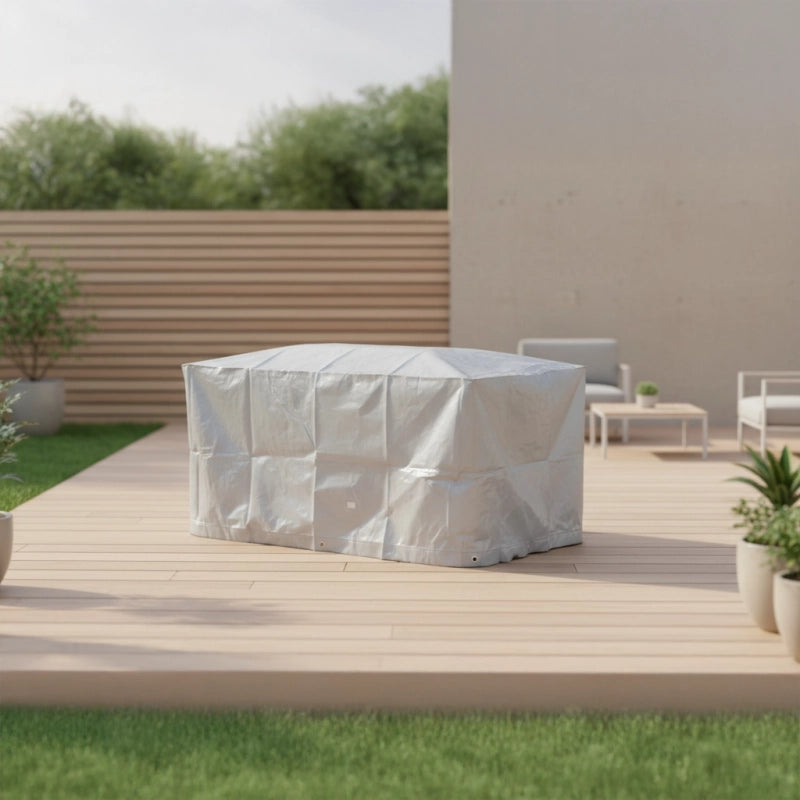 Copertura barbecue rettangolare TITANIUMÂ® - ARGENTO