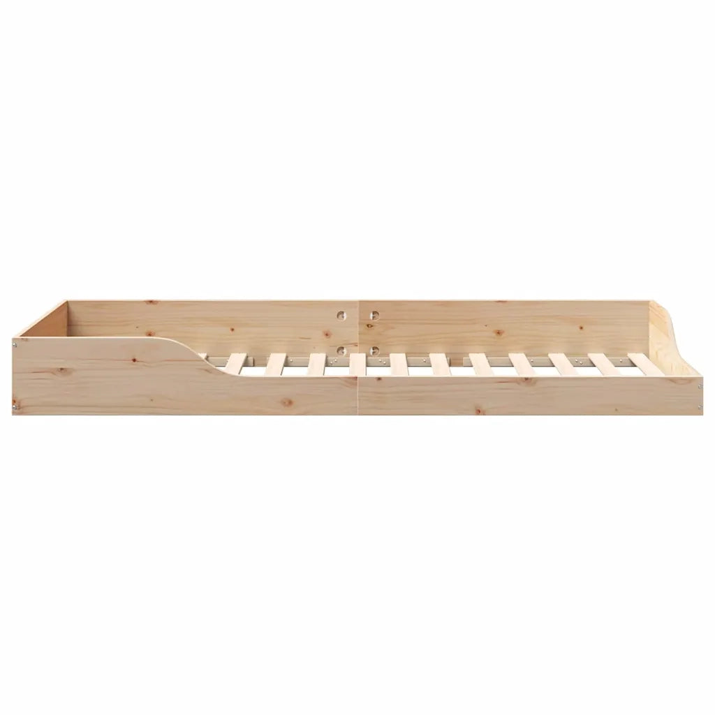 Struttura del letto Marrone 90 x 210 cm Pino massello 873403