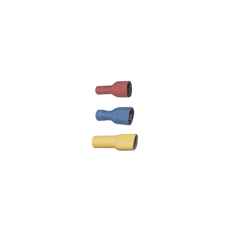 FASTON FEMMINA ISOLATO BLU 6,3 MM PZ.50