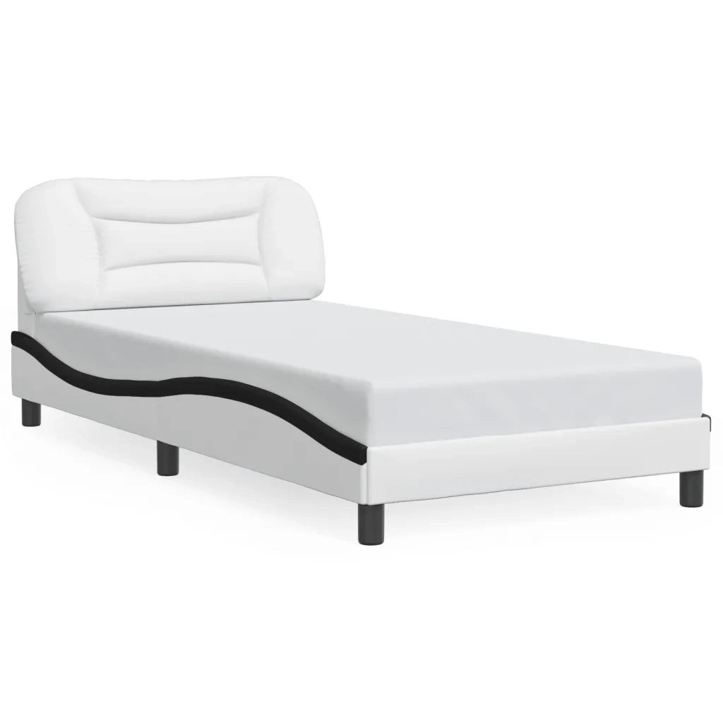 Giroletto con LED senza Materasso Hvar Bianco e Nero 100x200 cm