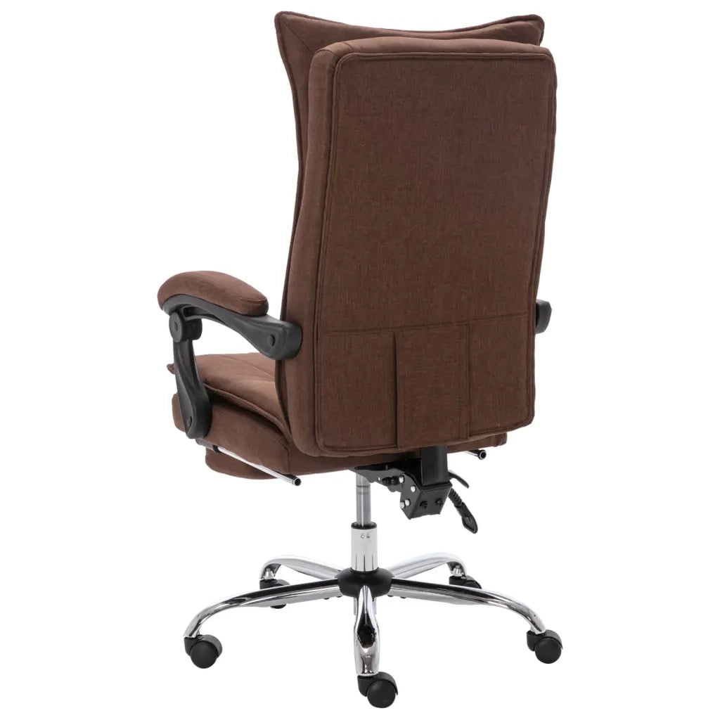 Sedia da Ufficio Marrone in Tessuto 20368