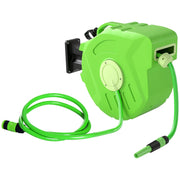Avvolgitubo da Giardino Retrattile 15 m ¨C Minimal ¨C Verde Plastica