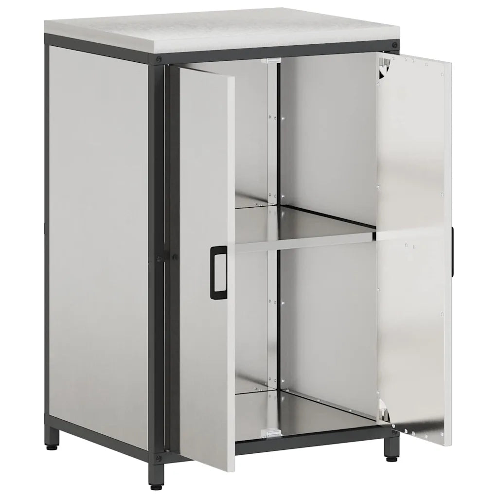 Stoccaggio in cucina con porta Argento 60 x 50 x 92 cm Acciaio
