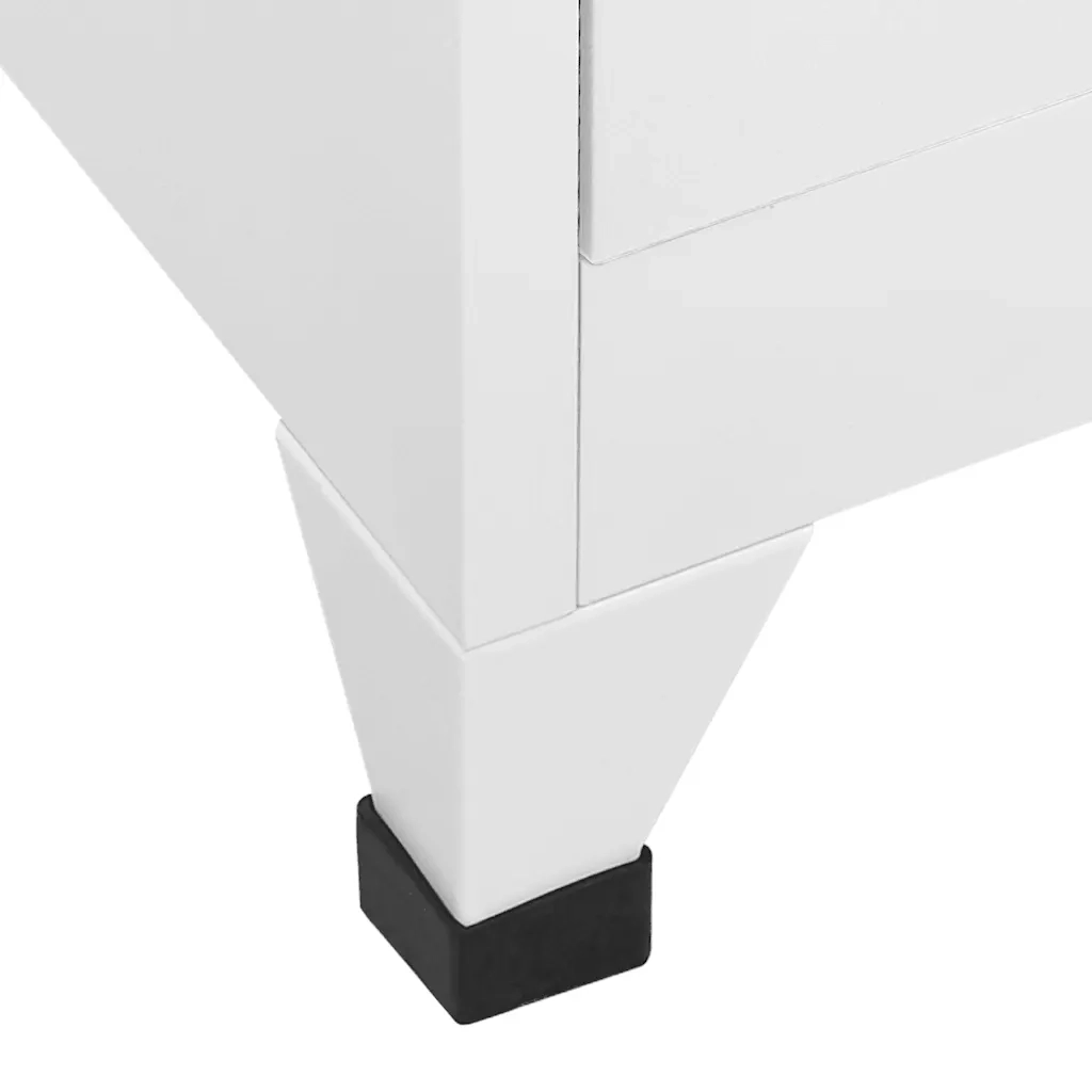 Armadietto a Chiave a 3 Scomparti 38x45x180 cm 244474