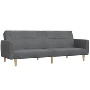 Divano letto | Sof¨¤ letto | Letto singolo a 2 Posti Grigio Chiaro in Tessuto