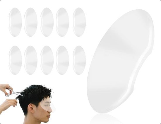 Set di Visori per la Vista di 10 - Translucido - Sovracciglia Zucchero - Protezione - Duraturo - Materiale PET - Visore di Protezione