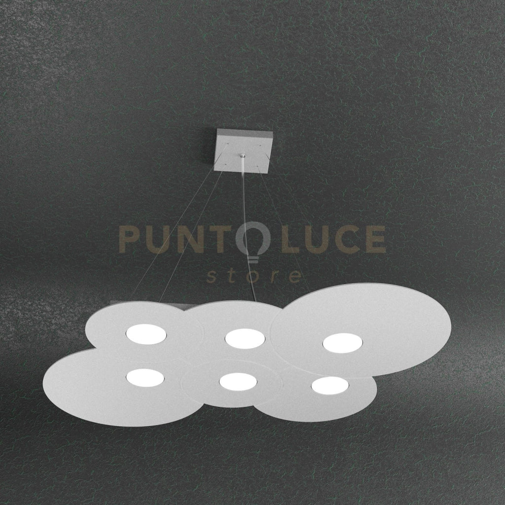 CLOUD SOSPENSIONE 6 LUCI GRIGIO 1128-S6 R-GR