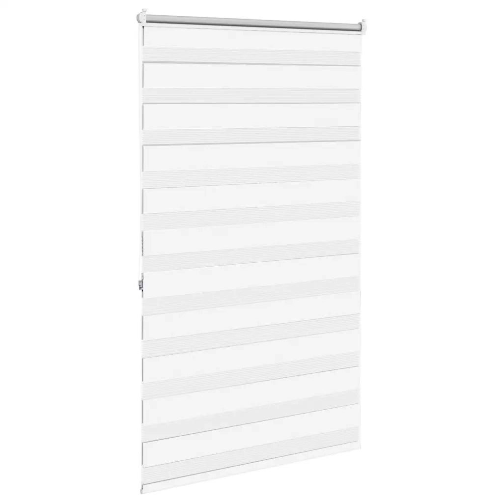 Tenda a rullo zebrata 100,9x175 cm Larghezza tessuto 96,7 cm bianco 240210