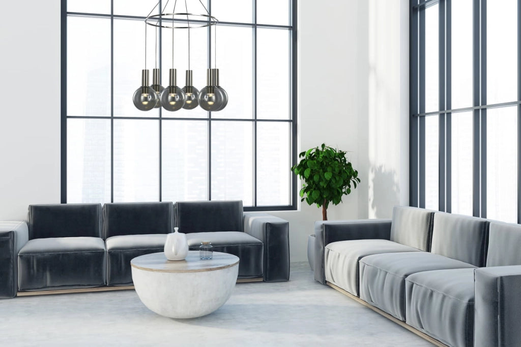 Italux Aria lampada a sospensione LED 3000K 40 cm cromo