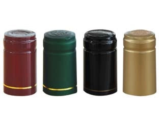 CAPSULA TERMORETRAIBILE PER BOTTIGLIE VINO BORDOLESI PZ.100- - verde - 1 busta