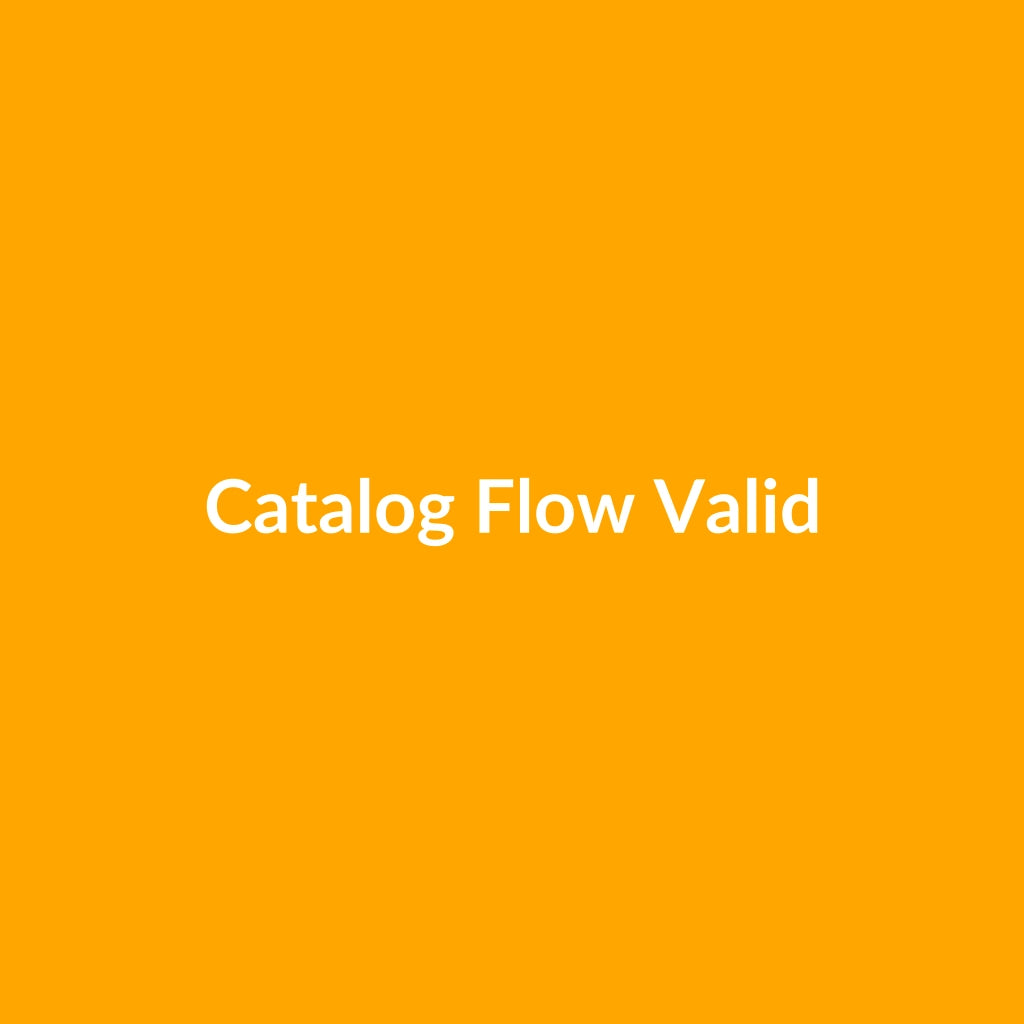 Catalog Flow Valid Publish Product
