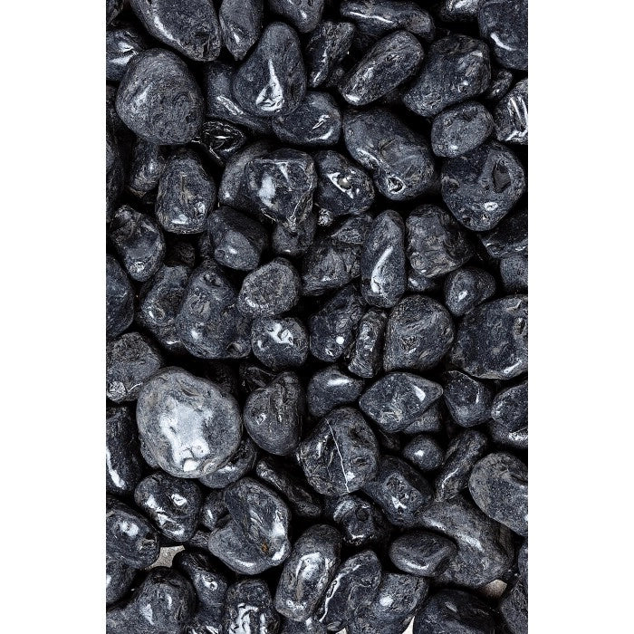 10 SACCHI DI CIOTTOLI NERO EBANO DA 25 KG 15/25 MM SASSI PIETRE