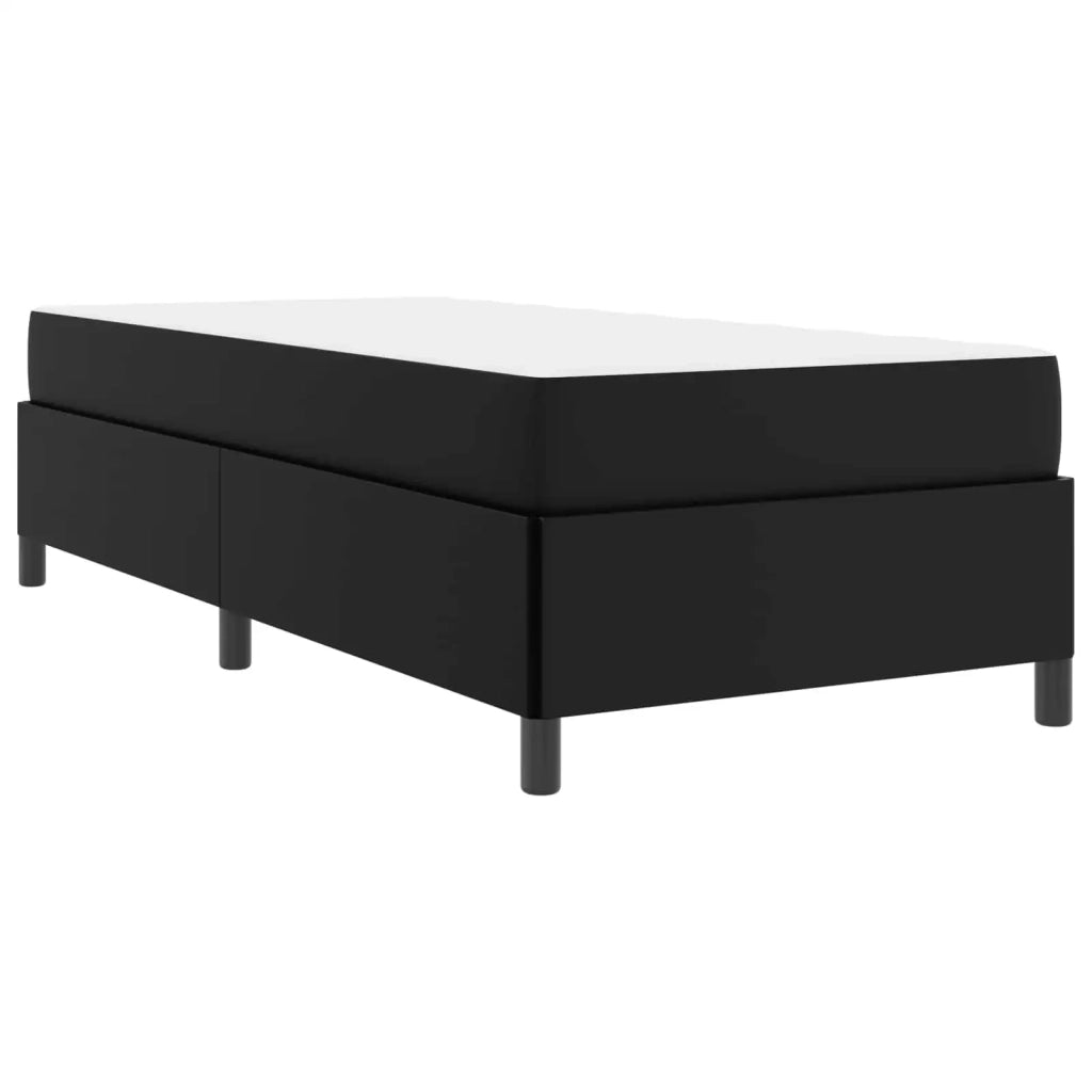 Letto singolo | Letto per adulti | Struttura del letto con materasso Nero 80 x 200 cm Tessuto