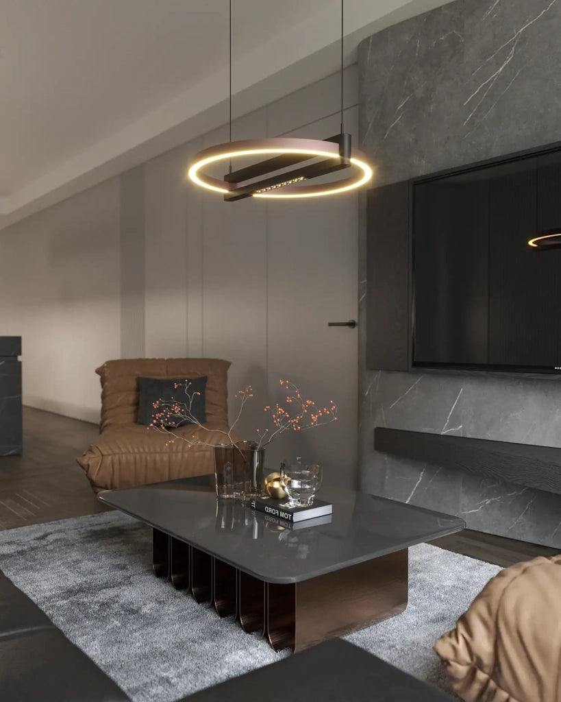 Lampadario LED moderno Singapur 48W Ø63 nero Maxlight