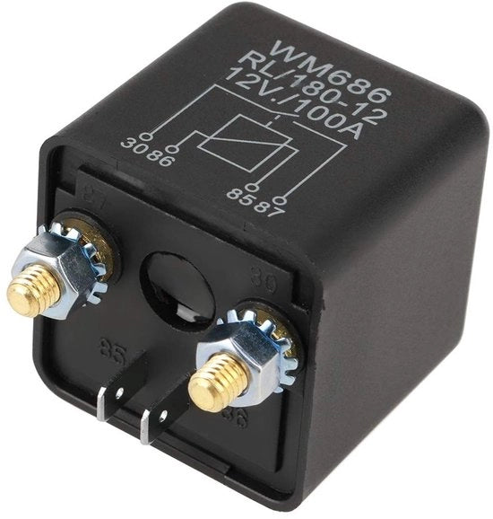 Relè di Avvio Auto - 4-polo - Robusto e Affidabile - 12V