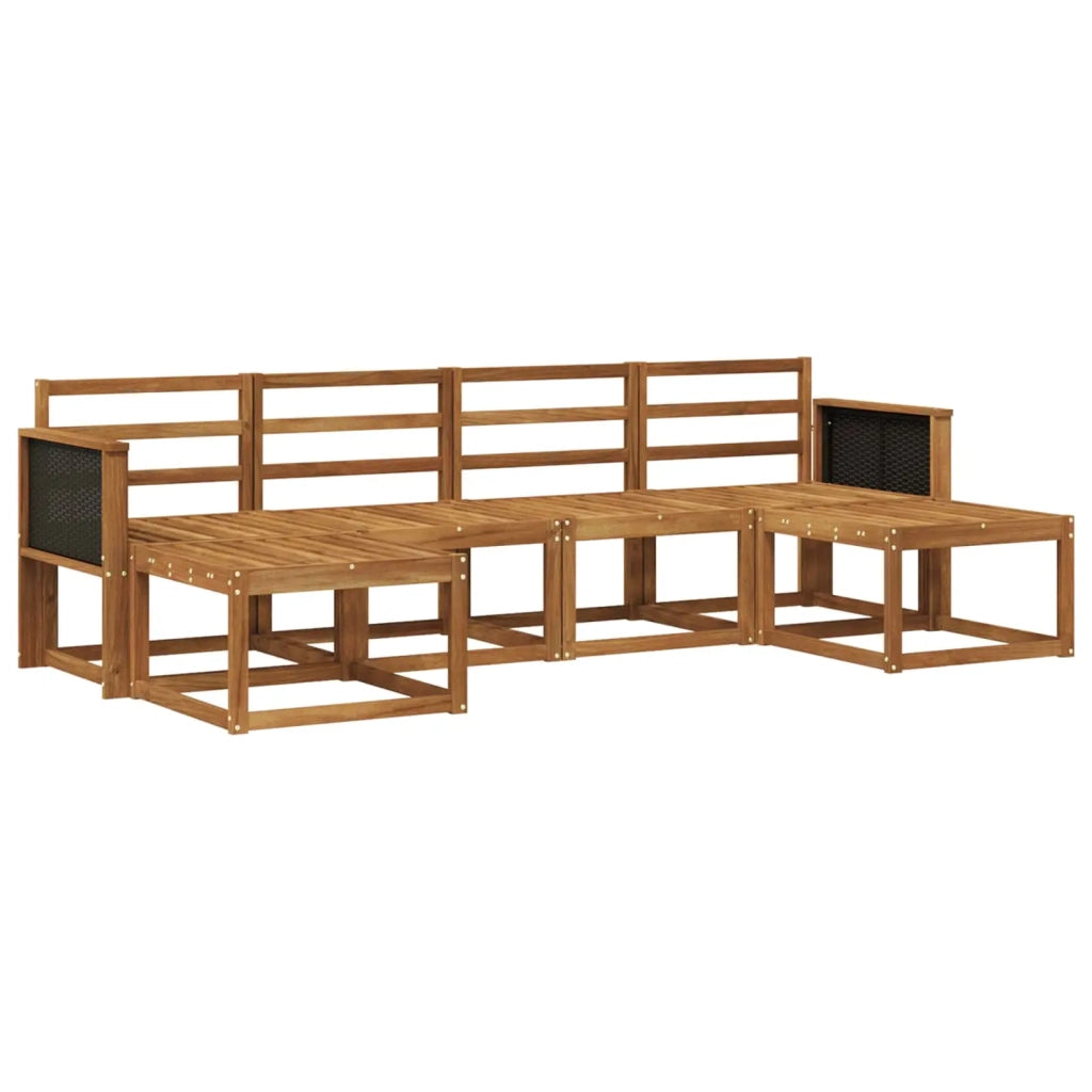 Set di divani da esterno 6 pcs Naturale