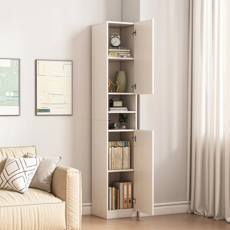 Armadio a colonna bianco moderno alto loft 2 ante 180 cm