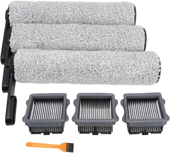 Filtro HEPA ad alta efficienza per aspirapolvere - kit di pennelli per aspirapolvere - pennello a rullo - pennello per pulizia in ABS
