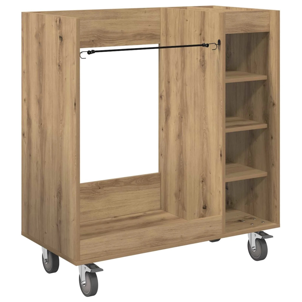 Armadio per Golf con ruota Rovere artigianale 90 x 45 x 98 cm 899470