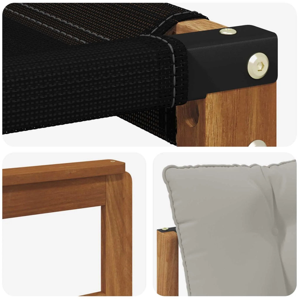 Set di divani da esterno 5 pcs Grigio Naturale e Chiaro 3369354