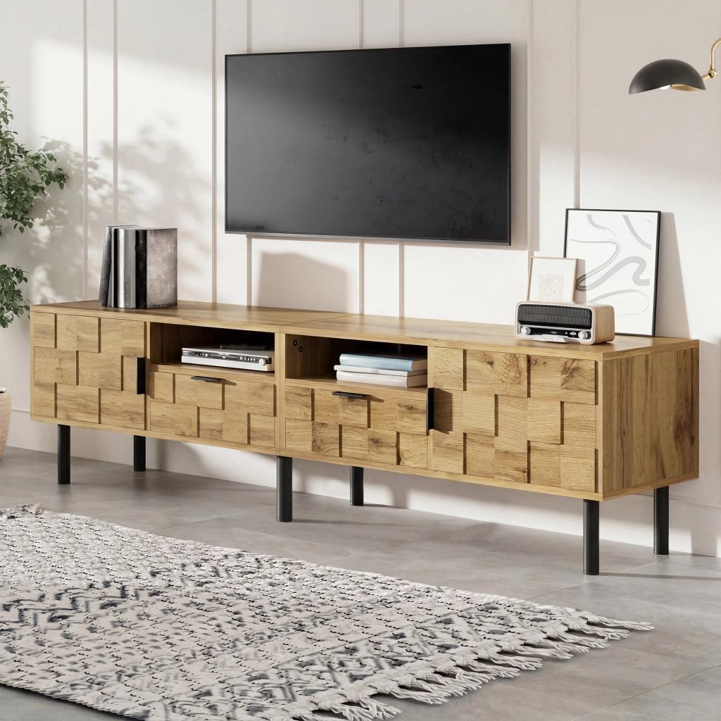 TV-Schrank Natural; Spanplatte; 160 cm