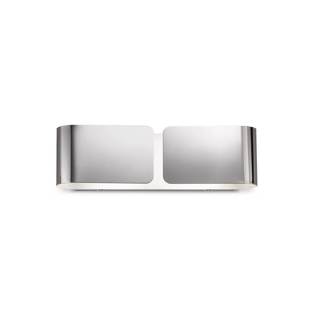 Applique Contemporanea Clip Metallo Cromo 2 Luci E27