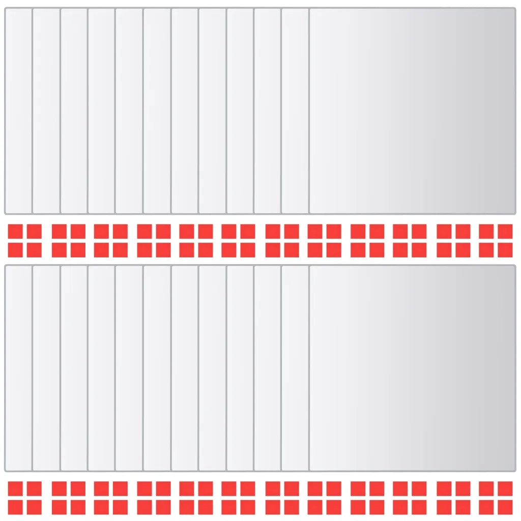 Piastrelle a Specchio 48 pz-Specchio decorativo Quadrate in Vetro
