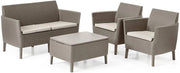 SALOTTO SALEMO 4 PZ C/CUSCINI CAPPUCCINO- KETER- 1,0 confezione