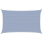 Vela Parasole | Telo Ombra | Vela da ombra solare Blu e Bianco 5 x 3 m