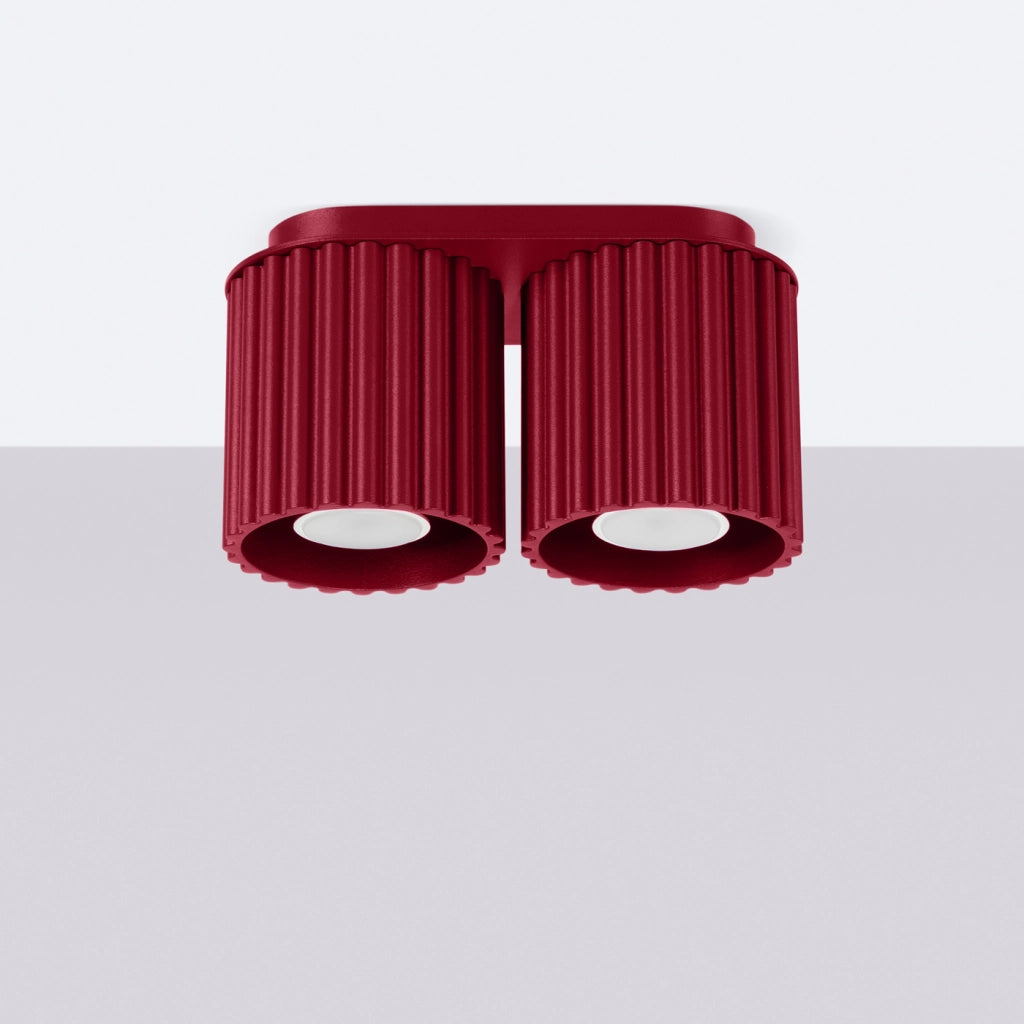 Lampada da soffitto AURA 2 bordeaux GU10