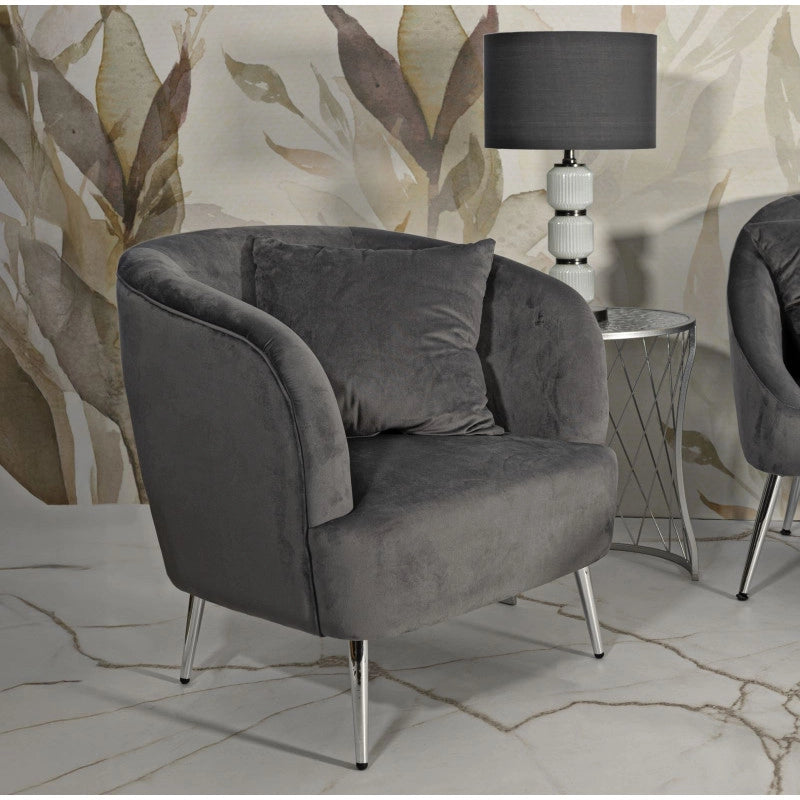 Poltrona Silvery Con Cuscino cm 73x66x78