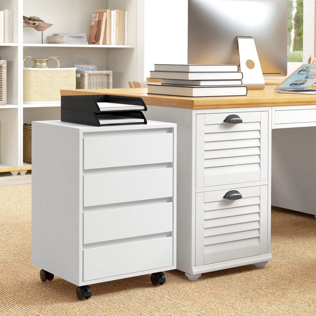 Scrivania con cassetti ¨C Minimal ¨C bianco 80x50x75 cm