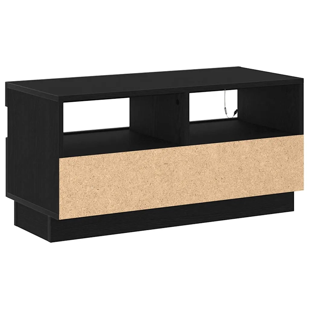 Mobile TV | Armadietto TV | Mobile Porta TV Rovere Nero 80 x 35 x 40 cm Legno multistrato