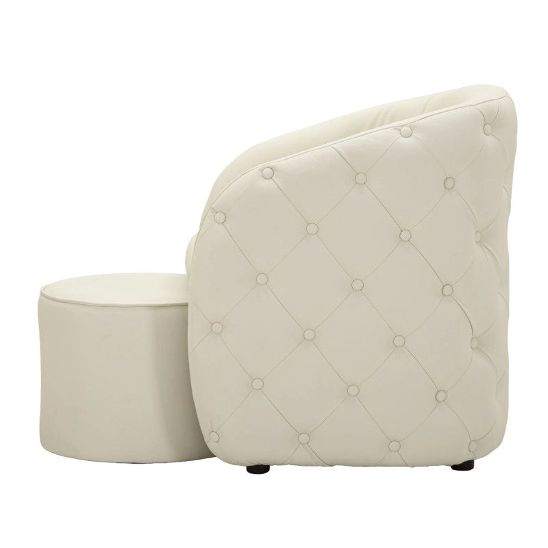 Poltrona Con Puff Zagabria cm 76x75x80-ø 47x35