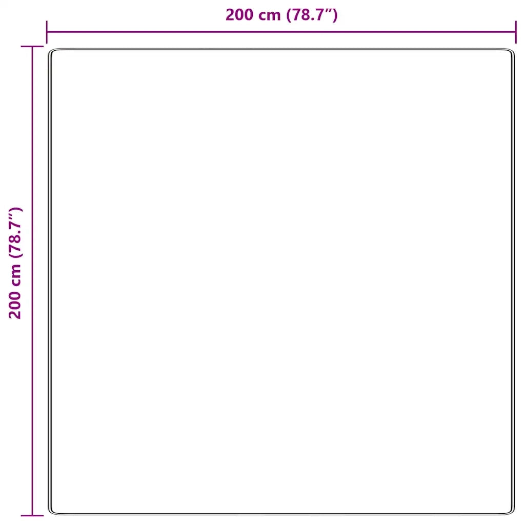 Tappeto del soggiorno | Tappeto Shaggy Antiscivolo Crema 200 x 200 cm PP