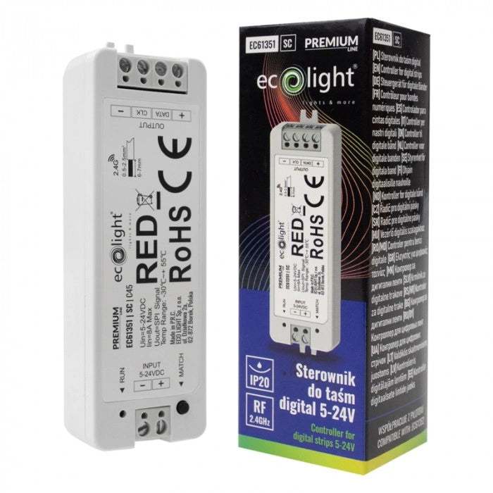 Ecolight Controller RF digitale IC strisce RGBW 8A
