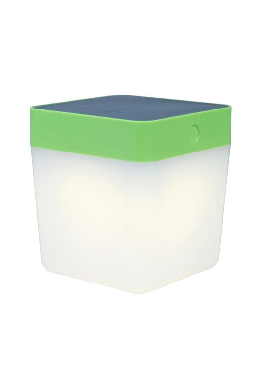 Lampada da esterno portatile Table Cube Solar verde Lutec