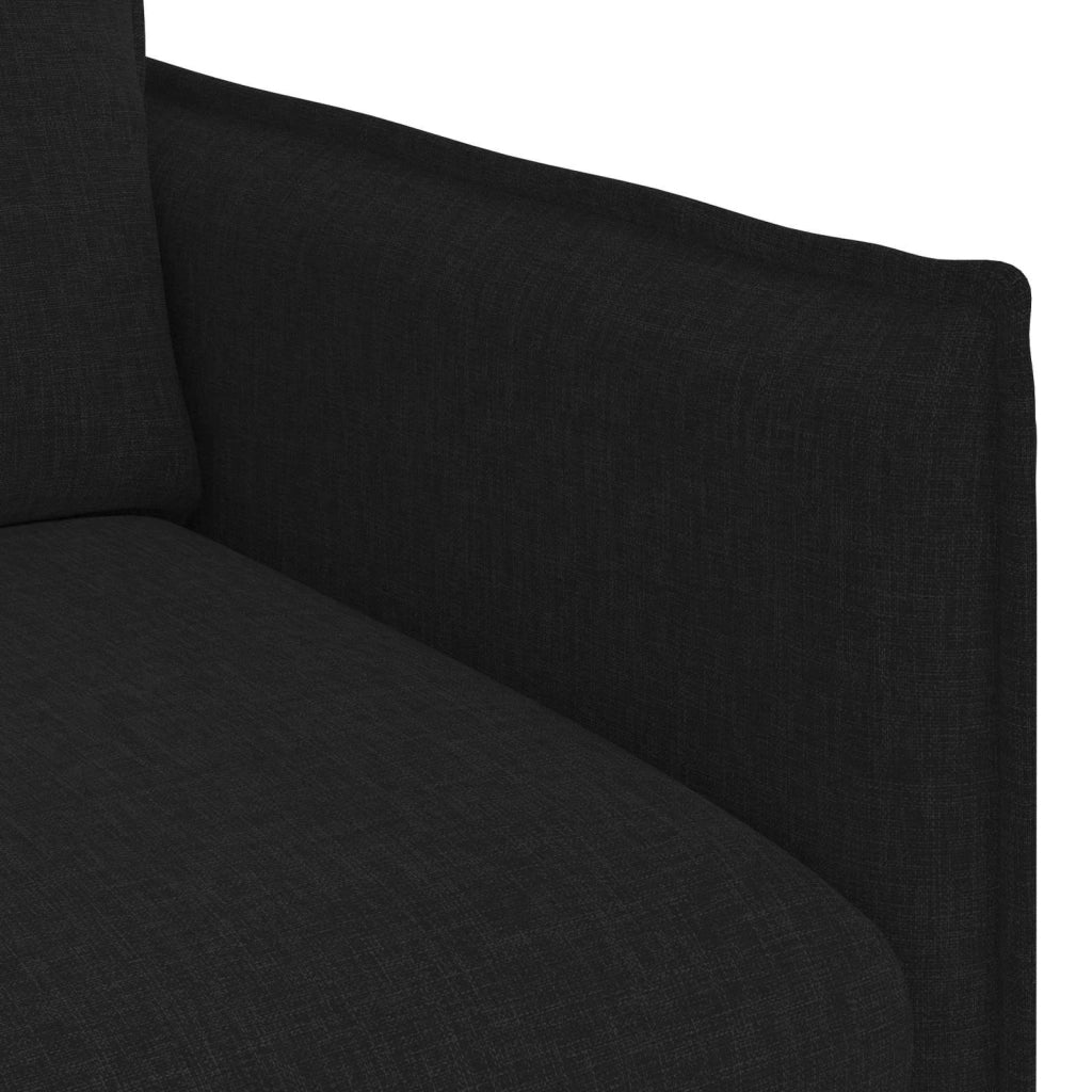 Set di divani 2 pcs Nero 156 x 82 x 85 cm Tessuto 3407569