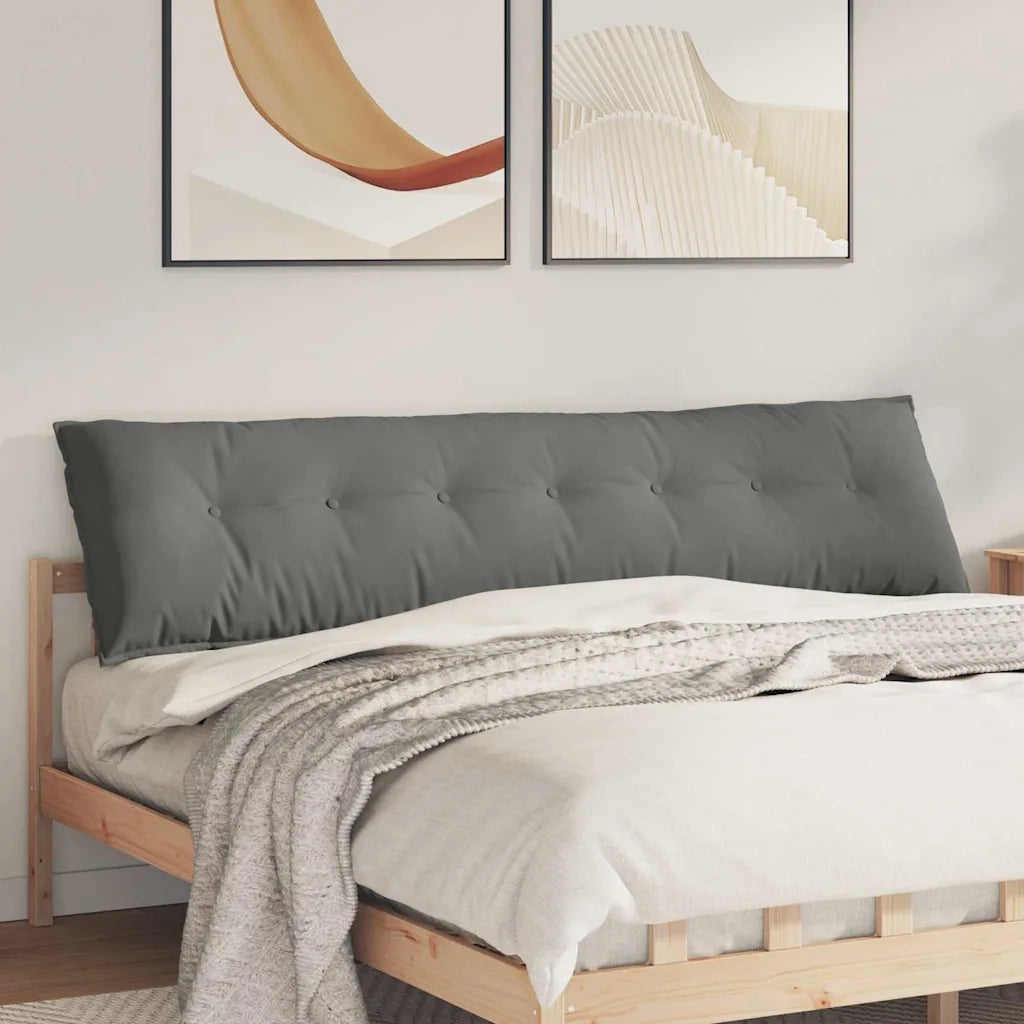 Cuscino per Schiena Grigio scuro 200 x 50 cm 42014990