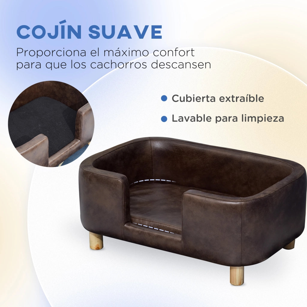 Divano per cani ¨C Minimal ¨C 74x48,5x31 cm marrone