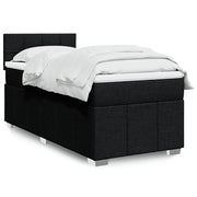 Giroletto a Molle con Materasso Nero 80x200 cm inTessuto 3286897