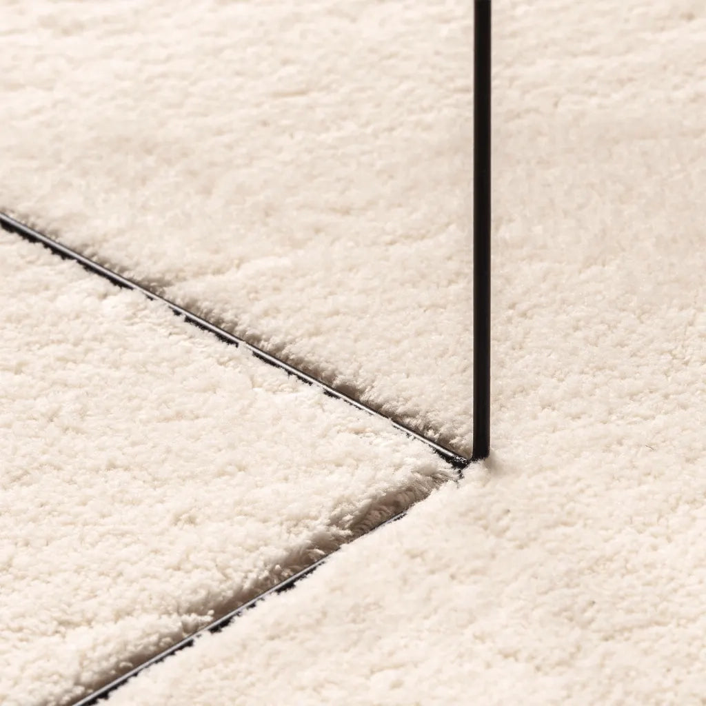 Tappeto a Pelo Corto HUARTE Morbido e Lavabile Beige 200x200 cm 375023