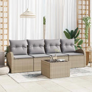 Set Divano da Giardino Beige 55 x 55 x 37 cm polyrattan 3345910