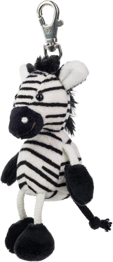 Sostegno chiavi a forma di zebra con imbottitura, 12 cm