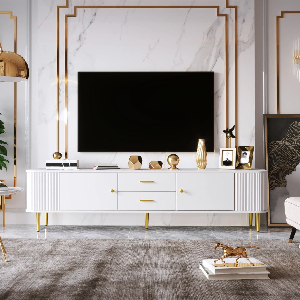 TV-Schrank bianco in MDF lunghezza 170 cm